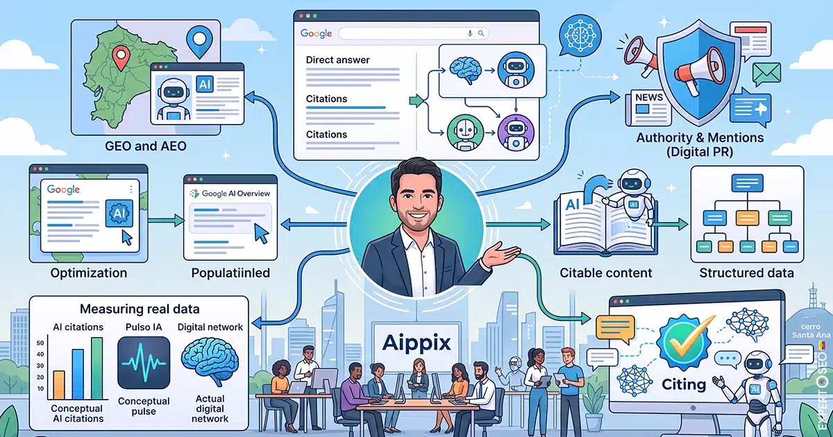 Agencia de SEO para IA en Ecuador: Aippix logra que ChatGPT y Gemini citen tu marca